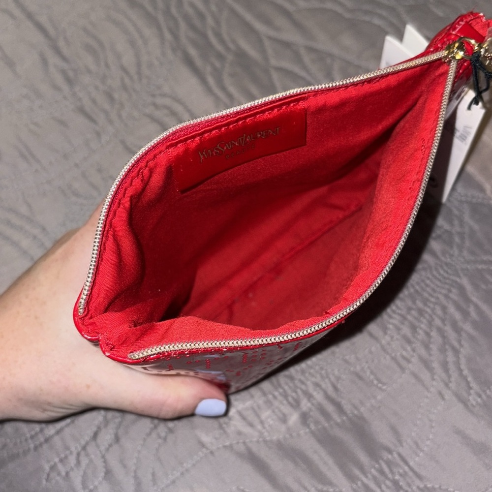 YSL Red Cosmetic Bag - Picture 3 of 3
